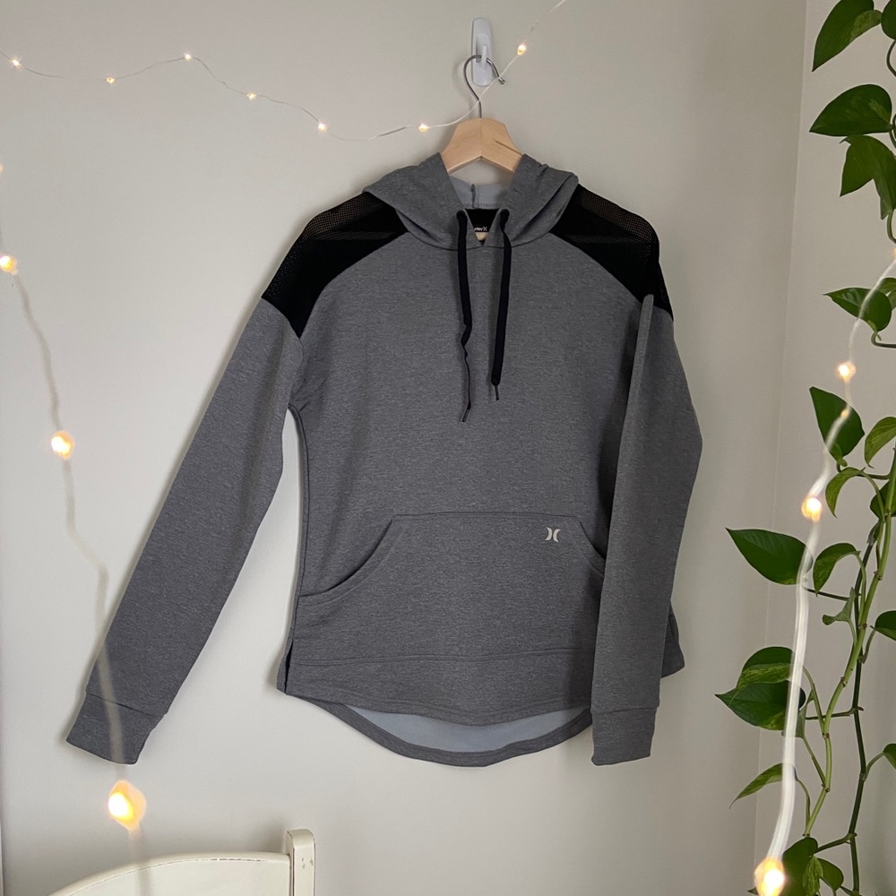 Hurley mesh-cutout performance hoodie